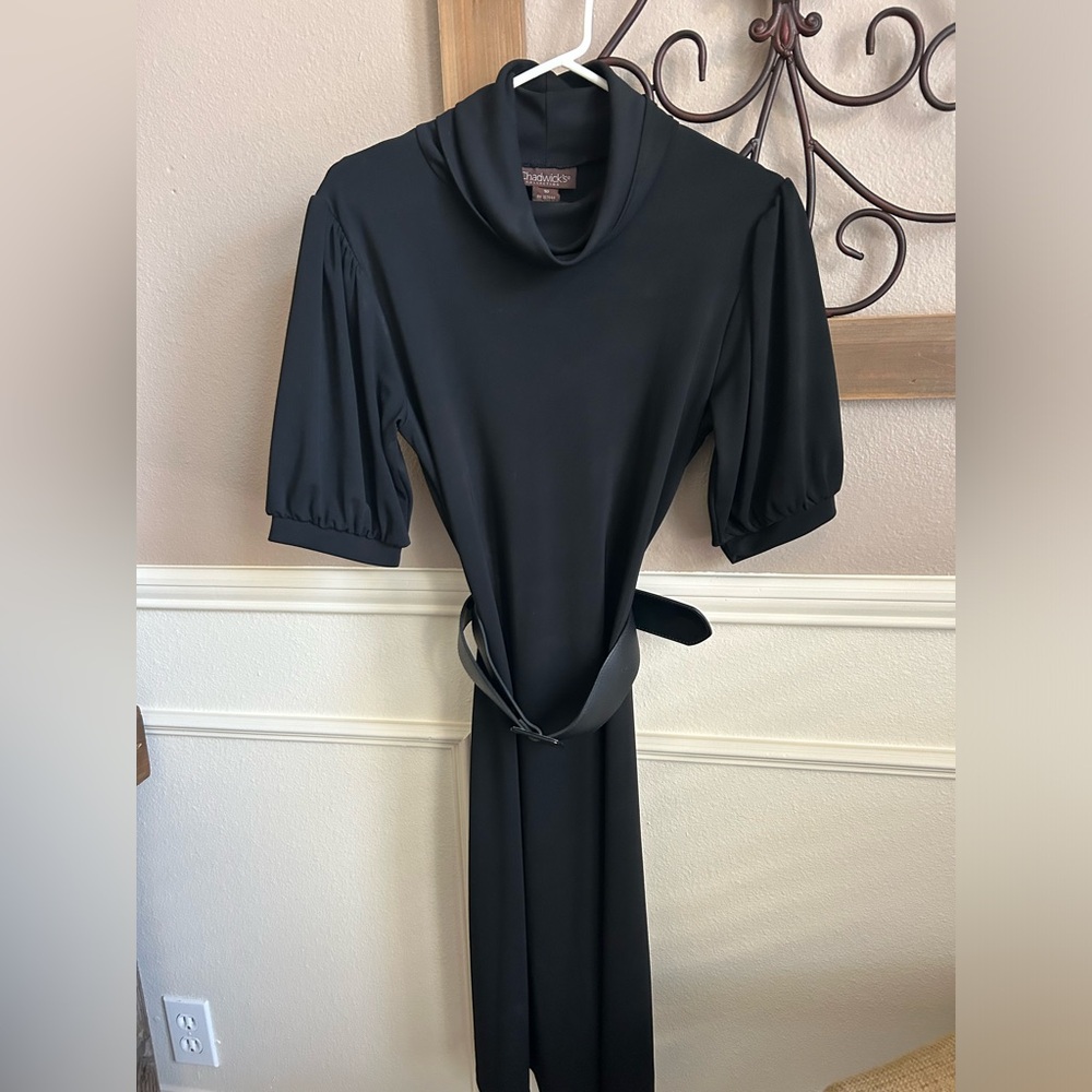 Black Dress with Belt
